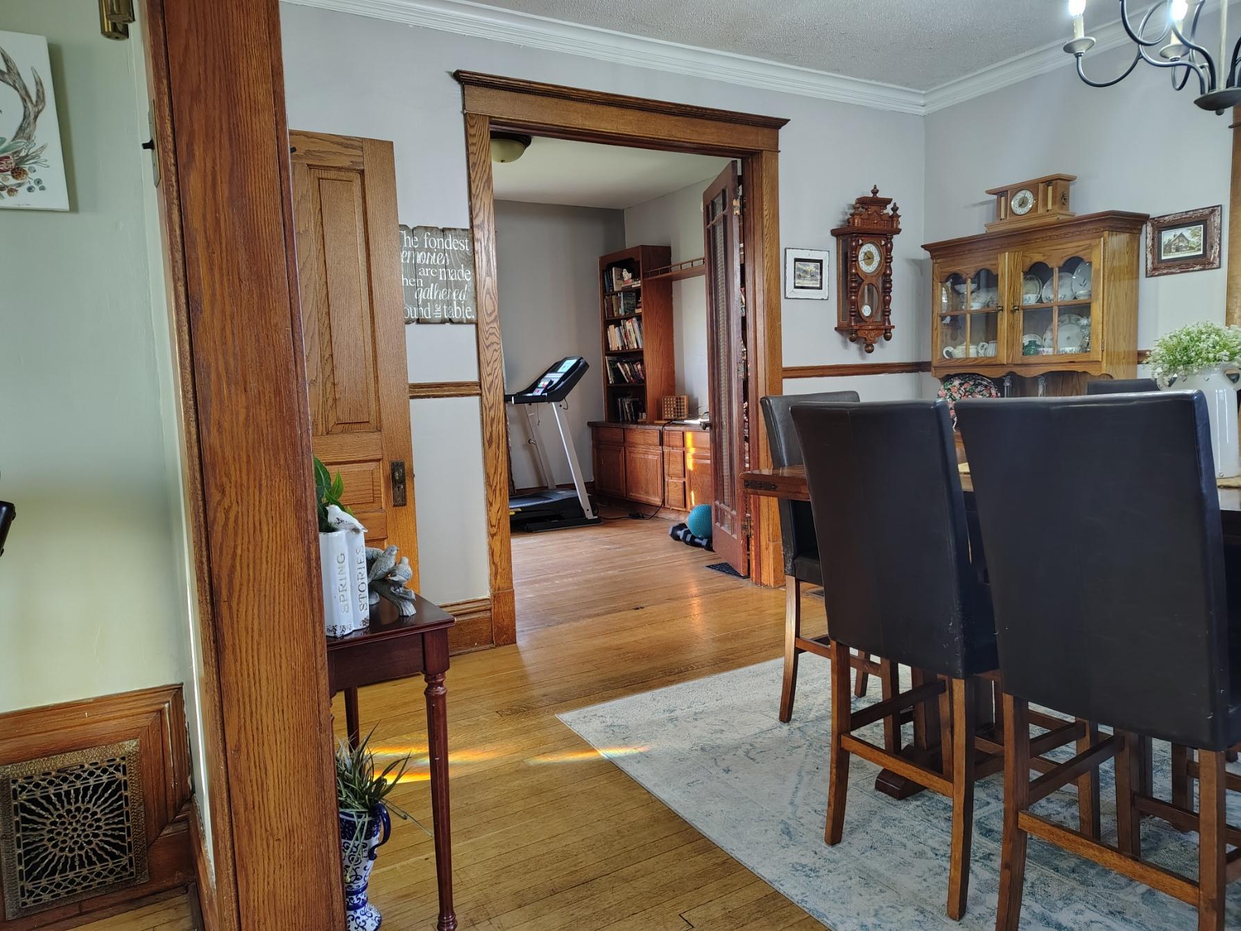 Dining Room View towards Den