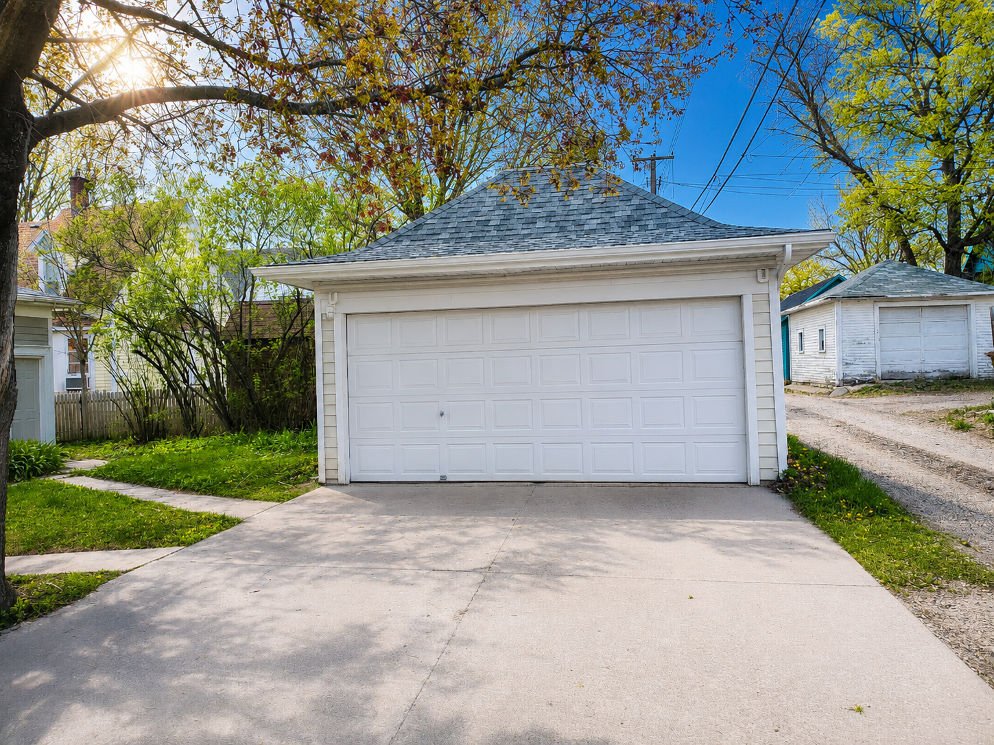 Garage View with Driveway