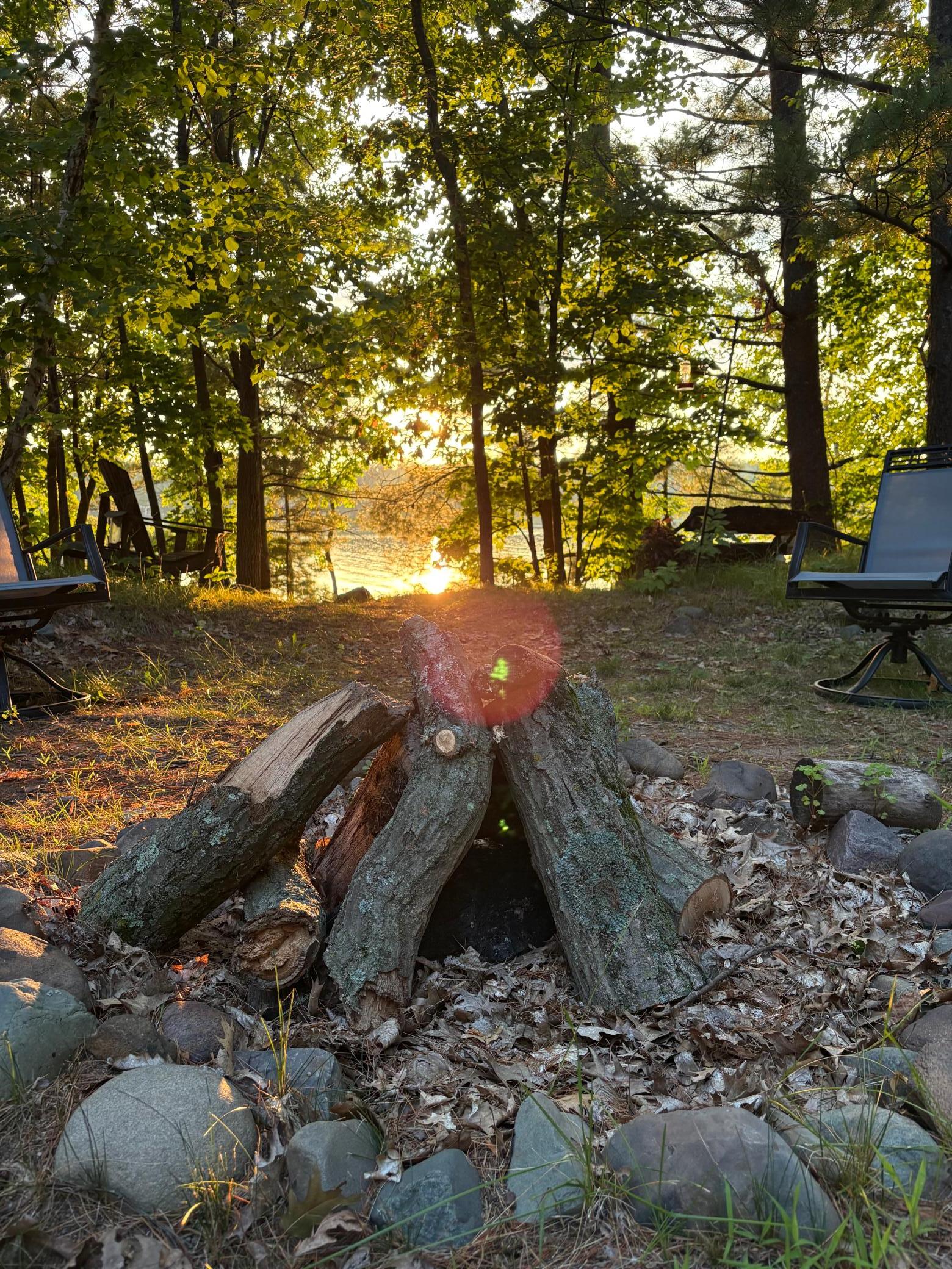 West Facing Fire Pit
