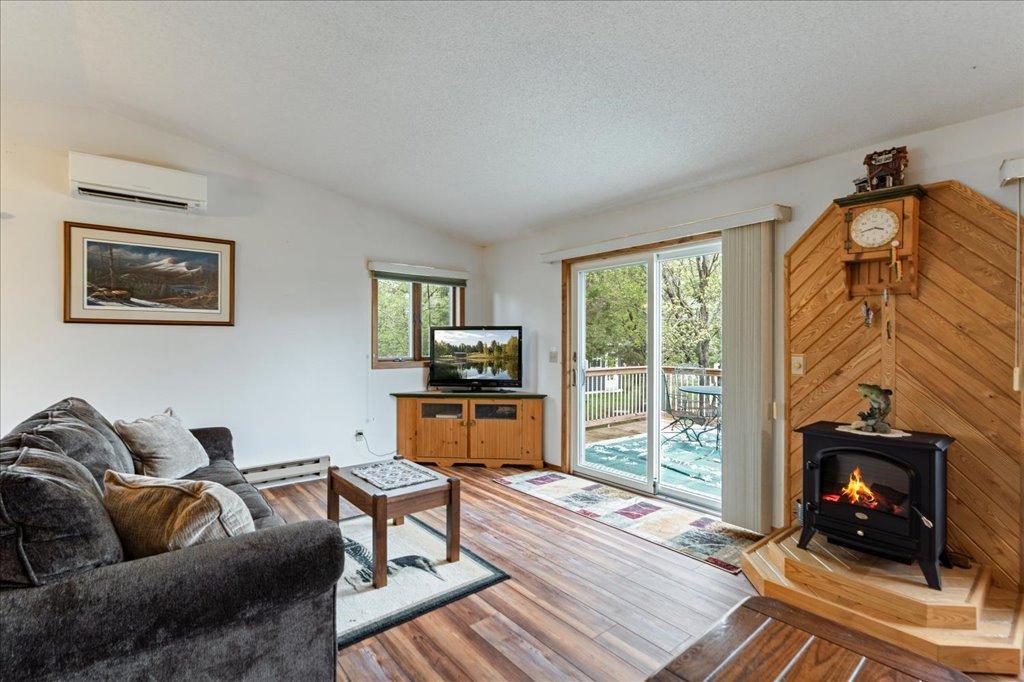 Living room with deck access