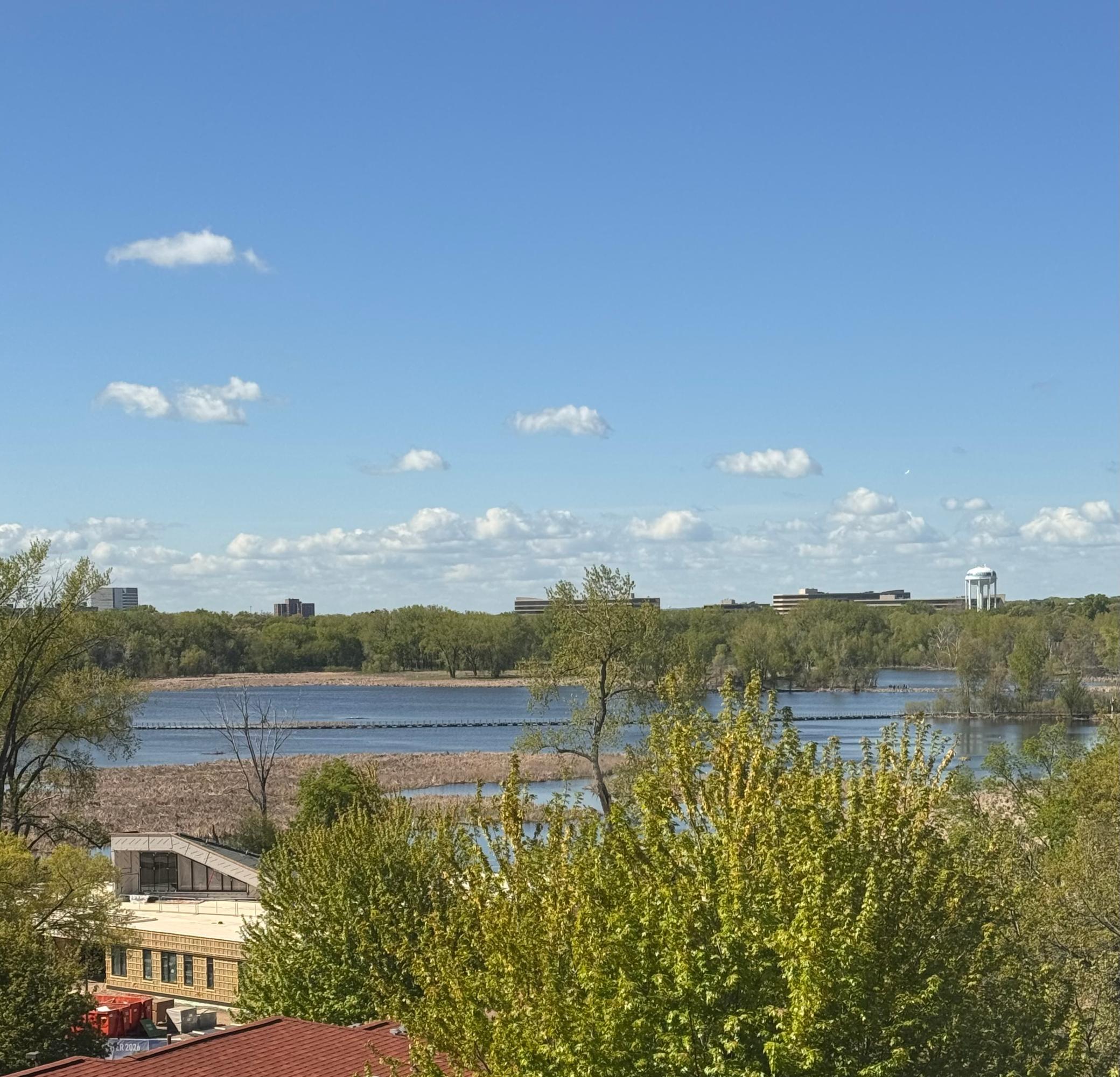 View of Wood Lake from balcony