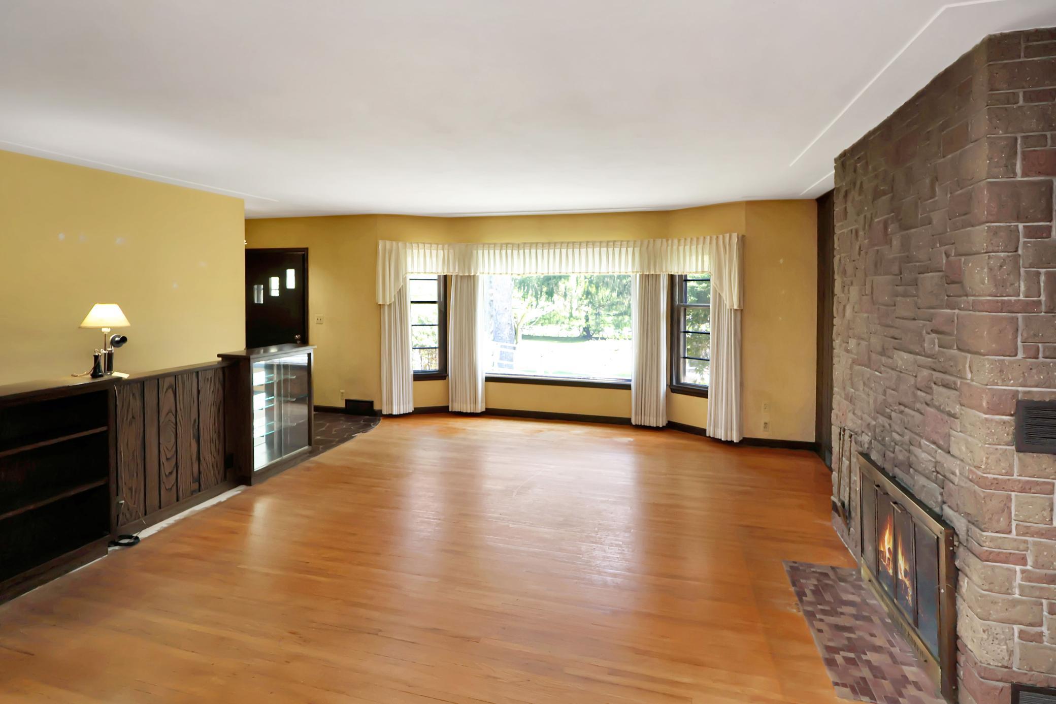 Front living room with tons of natural light.