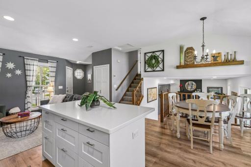 Open design throughout the main floor living areas.