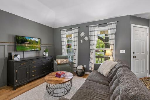 The stylish neutral decor of this home works well with many lifestyles.