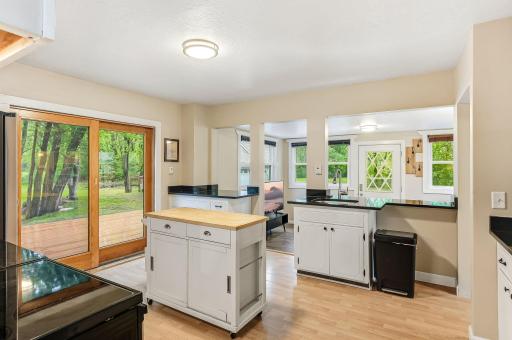 Beautifully refreshed farmhouse kitchen featuring modern updates, warm finishes, and a bright, open layout. A perfect blend of charm and functionality.