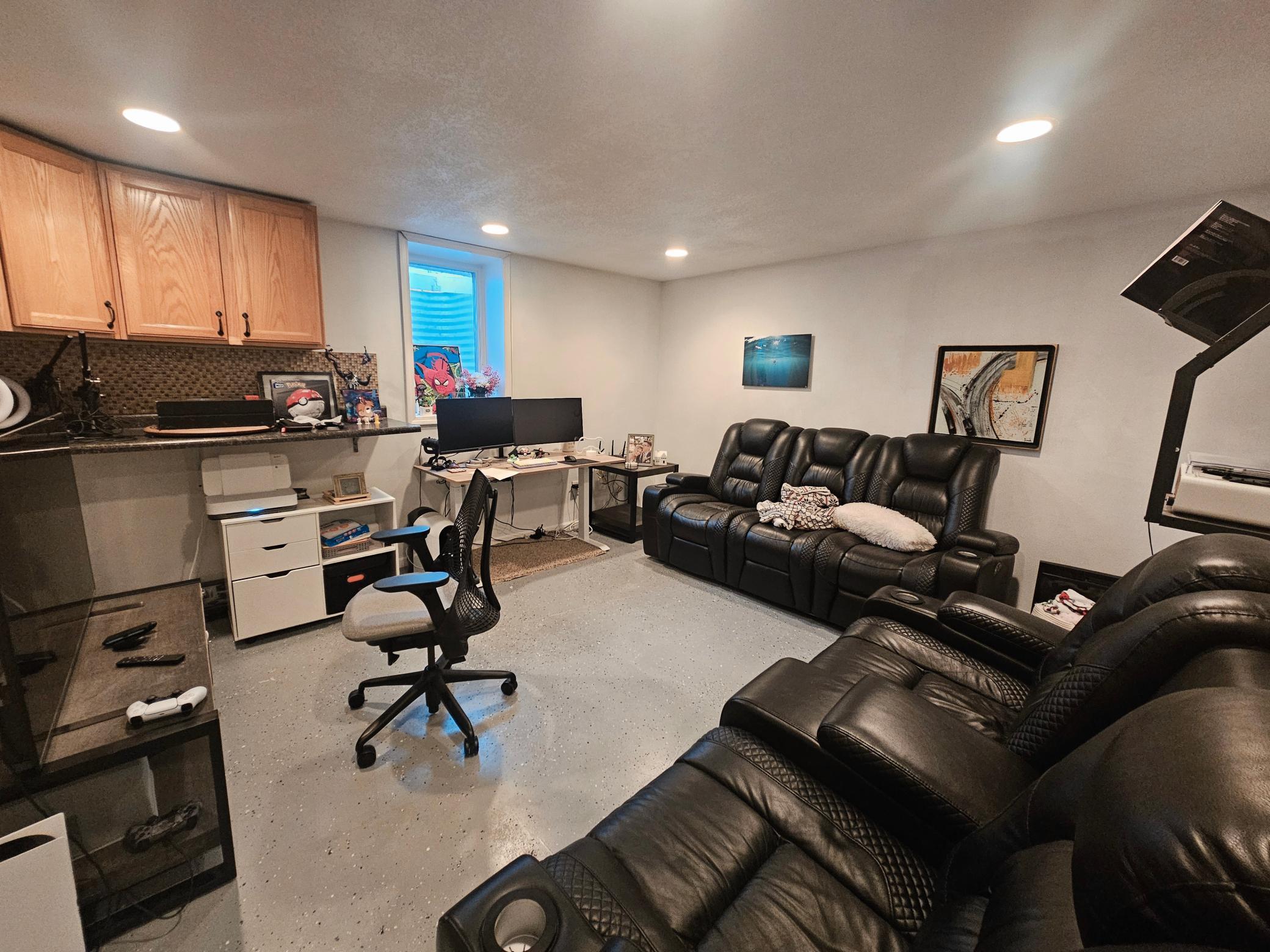 Basement family room