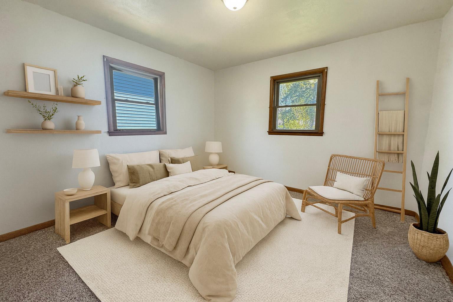 Virtually Staged Bedroom 1