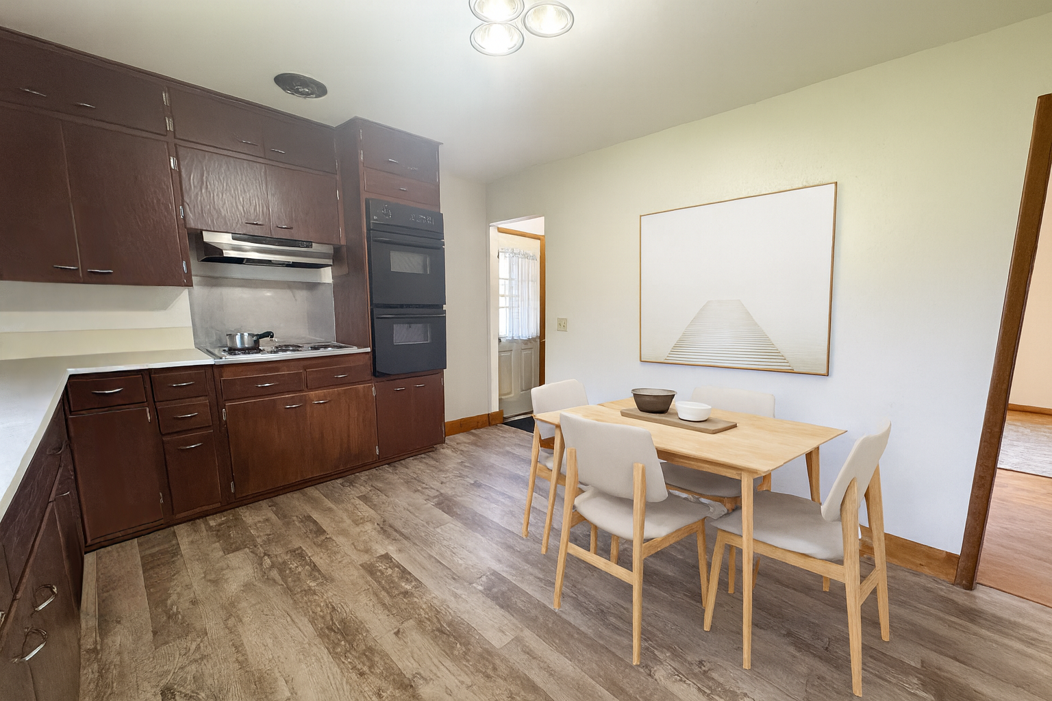Virtually Staged Dining Area