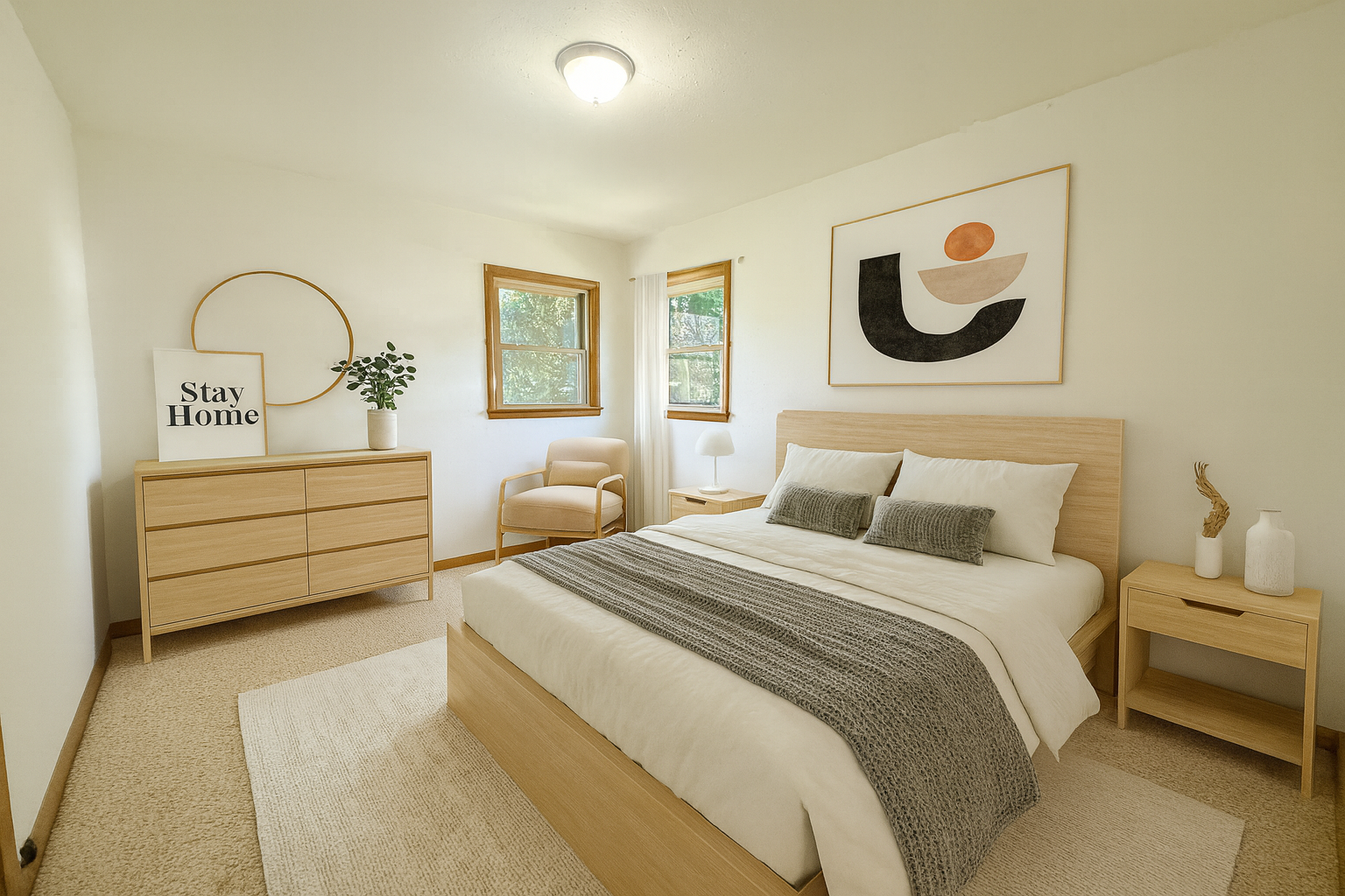 Virtually Staged Bedroom #2