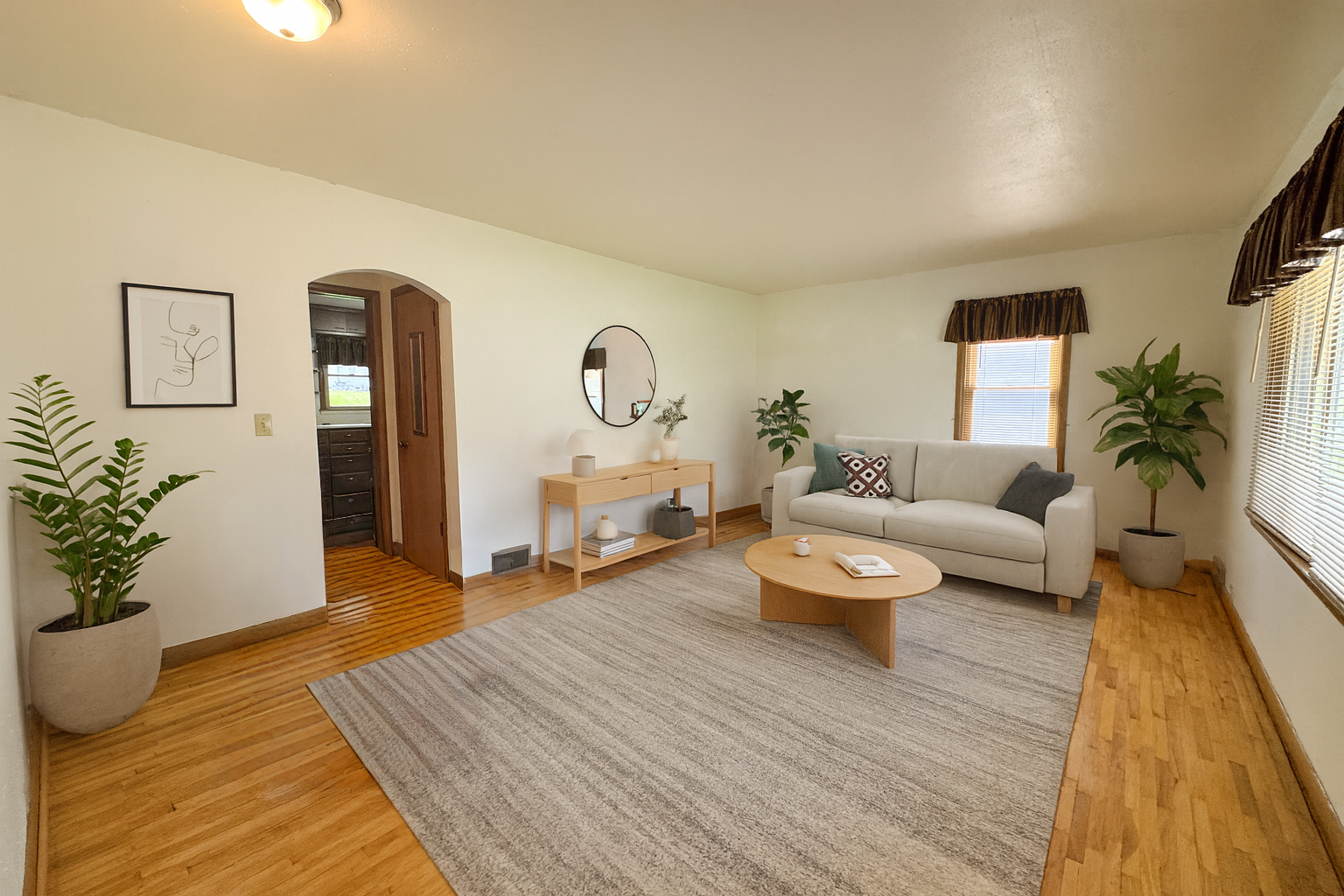 Virtually Staged Living Room