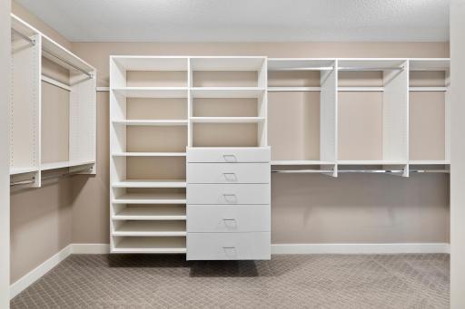 Huge walk in closet for great convenience