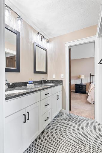 Jack and Jill bathroom between bedrooms 2 and 3