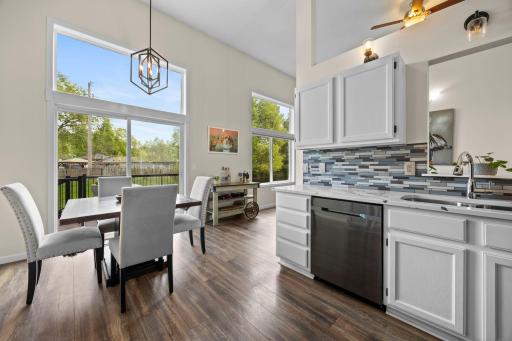An open layout makes hosting gatherings or quick weeknight dinners equally easy.