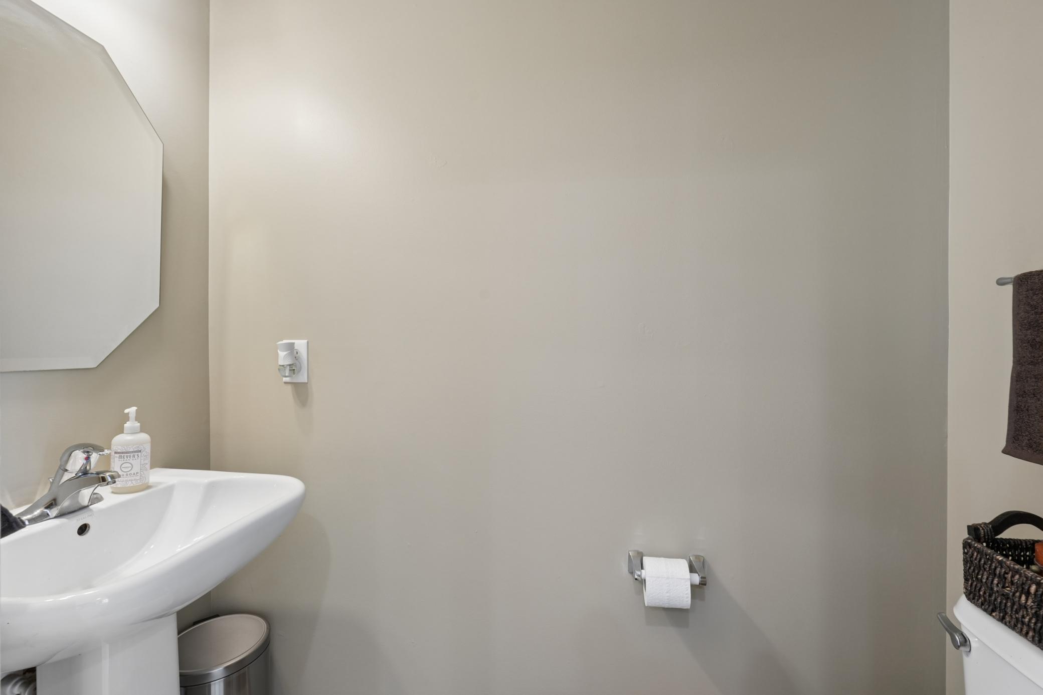 Main floor half bath