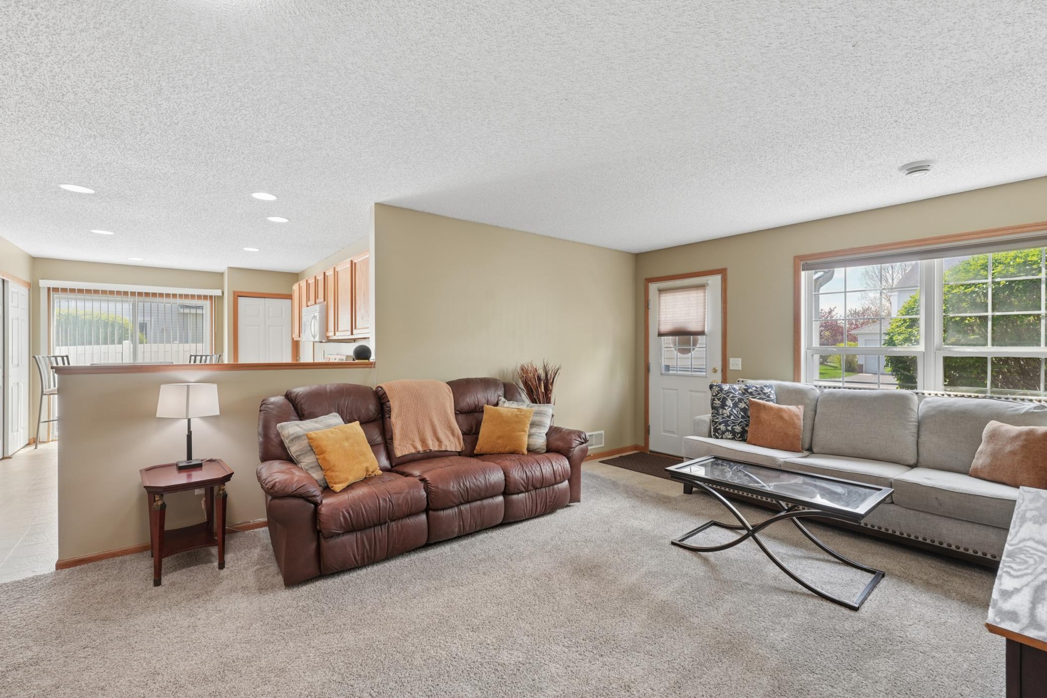 From the front entry your welcomed into the well spaced living area with large windows.