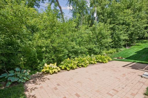 Inviting backyard patio just waiting for your finishing touches