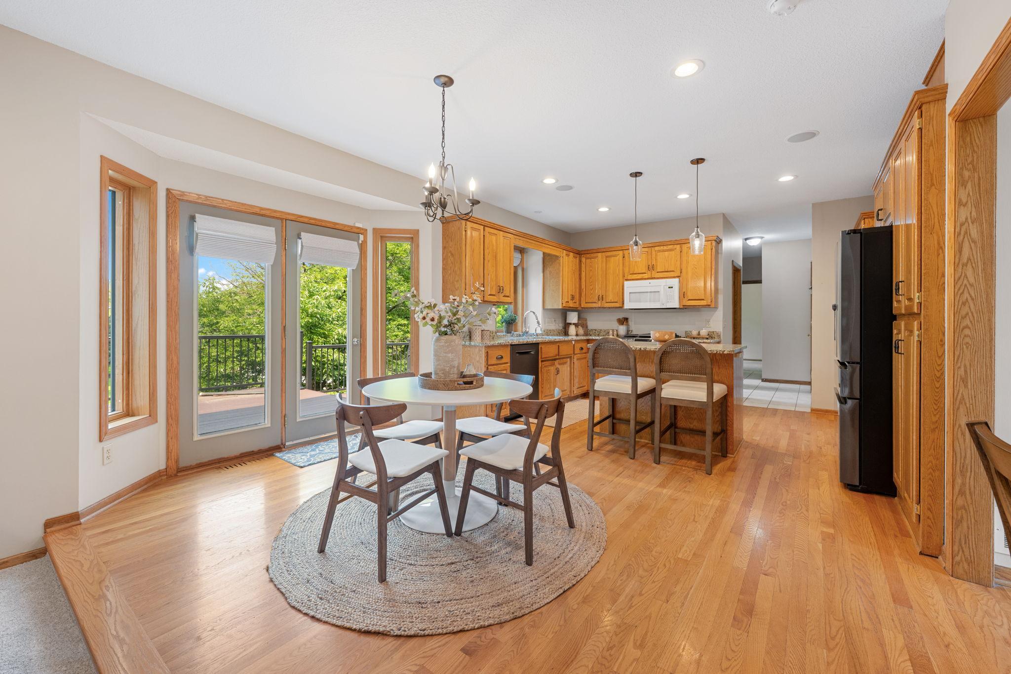 Informal dining area is perfect for everyday meals
