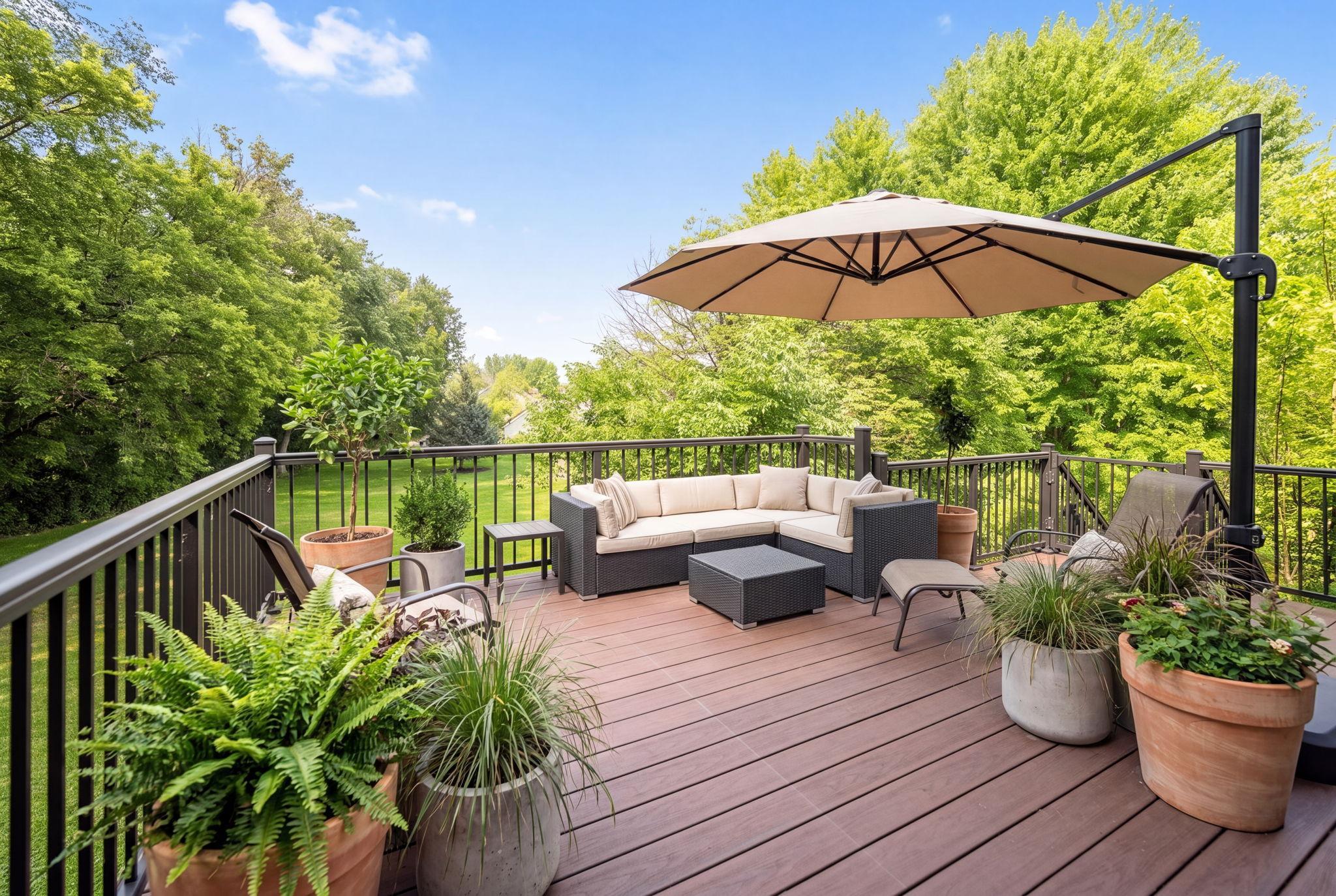 A private retreat in the city, the back yard is a showstopper!