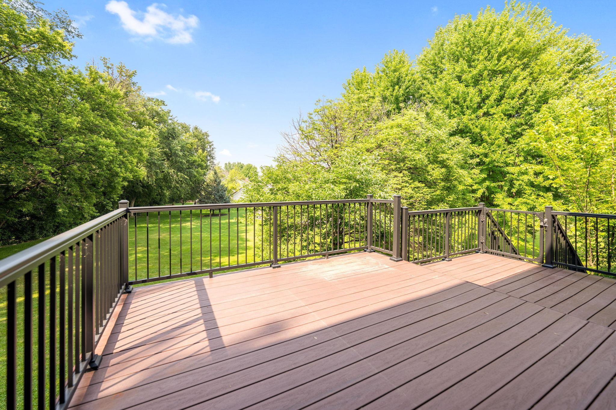 Enjoy summer BBQ's on your maintenance-free deck.