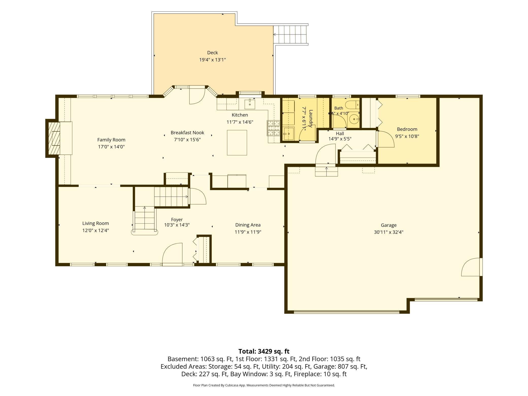 Main Level Floor Plan