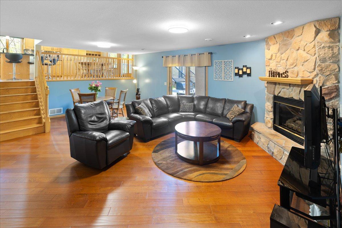 Large Family Room with Walkout Patio Access