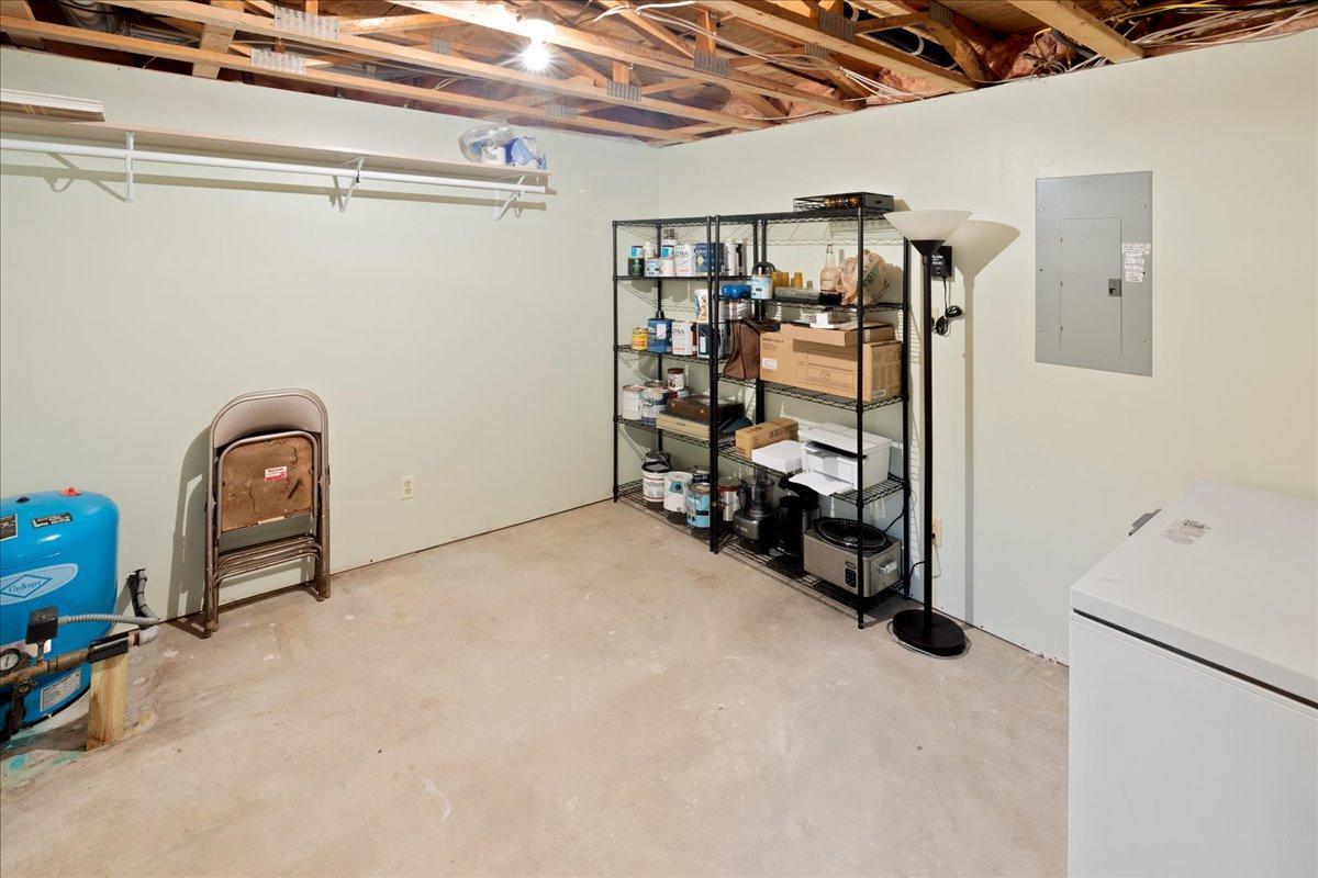 Dry storage room in Lower Level