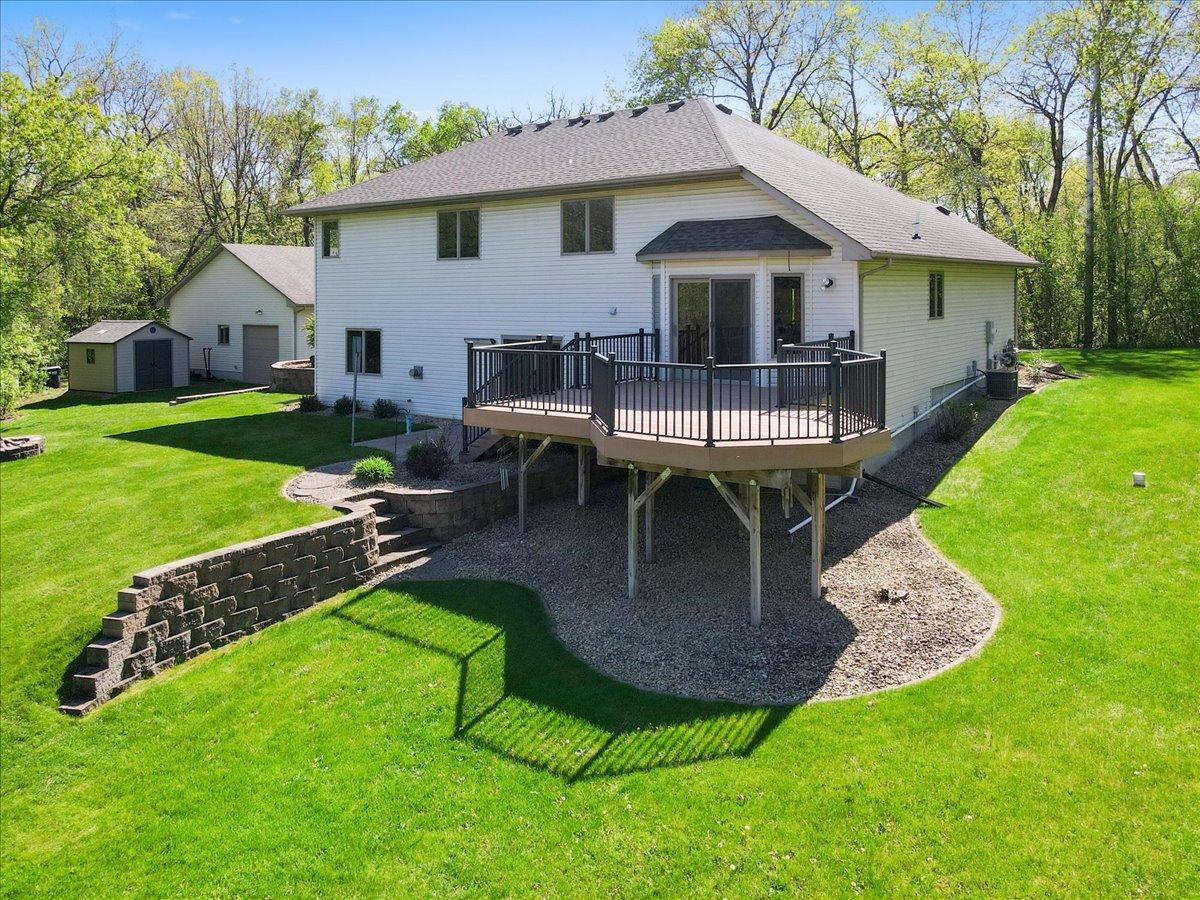 Backyard Retreat Surrounded by Privacy Trees