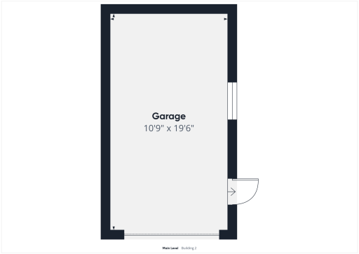 Floor plan for additional detached 1-stall garage.