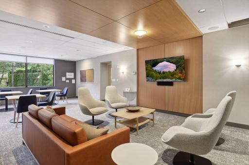 Community room with extra space to relax and escape
