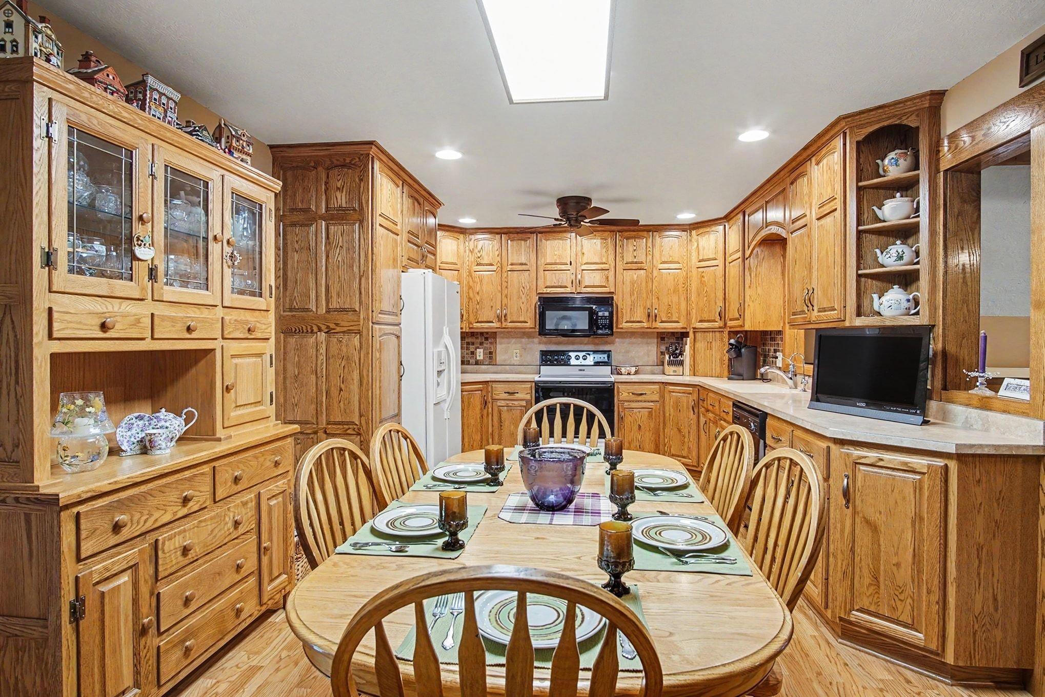 Outstanding oak cupboards!