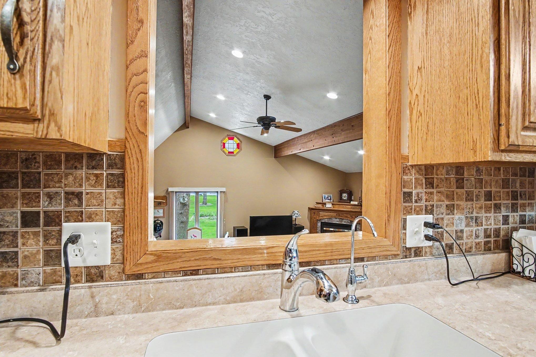 View from kitchen sink