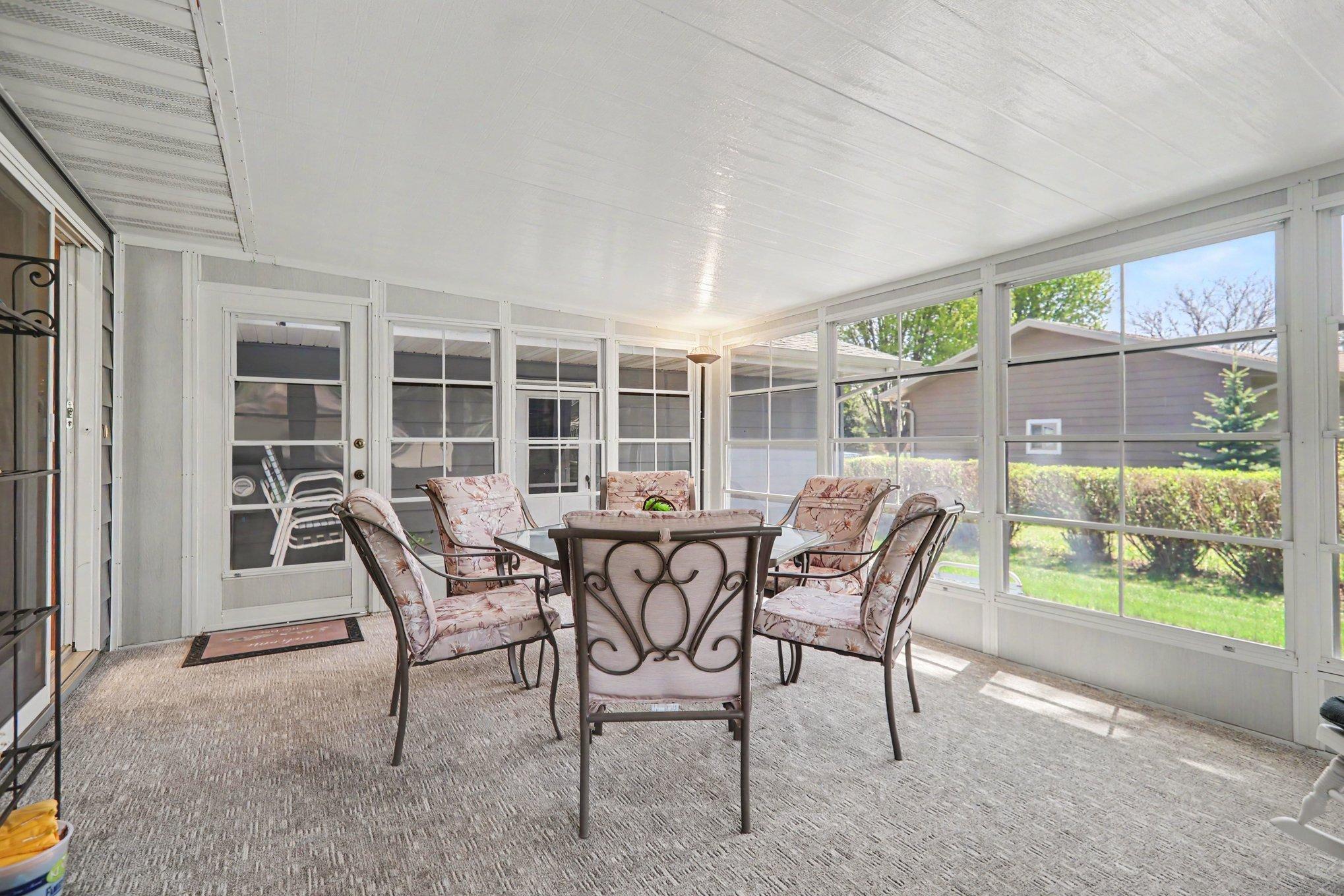 Bring your morning coffee to the sunporch