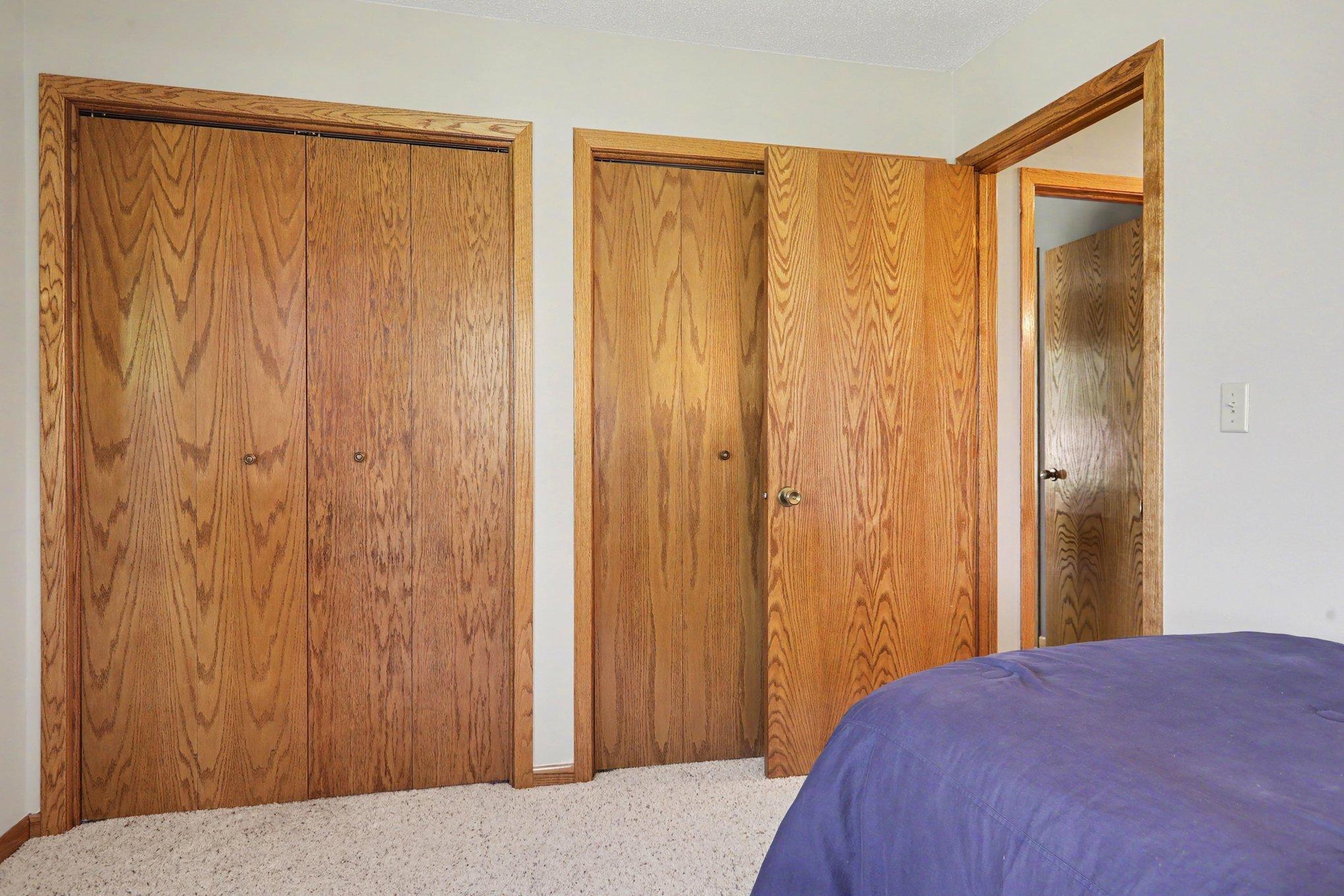 Double closet in Bedroom 2