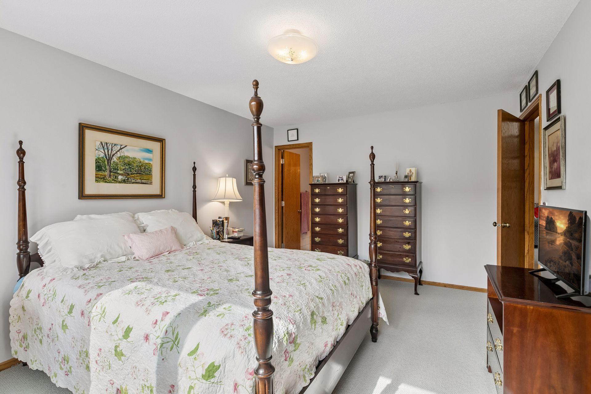 Primary Bed Room with door to in suite Bath