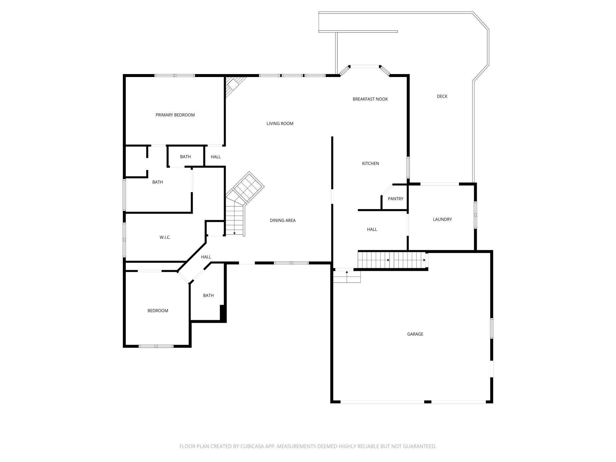 Main Level Floorplan | 22925 Greenland Road
