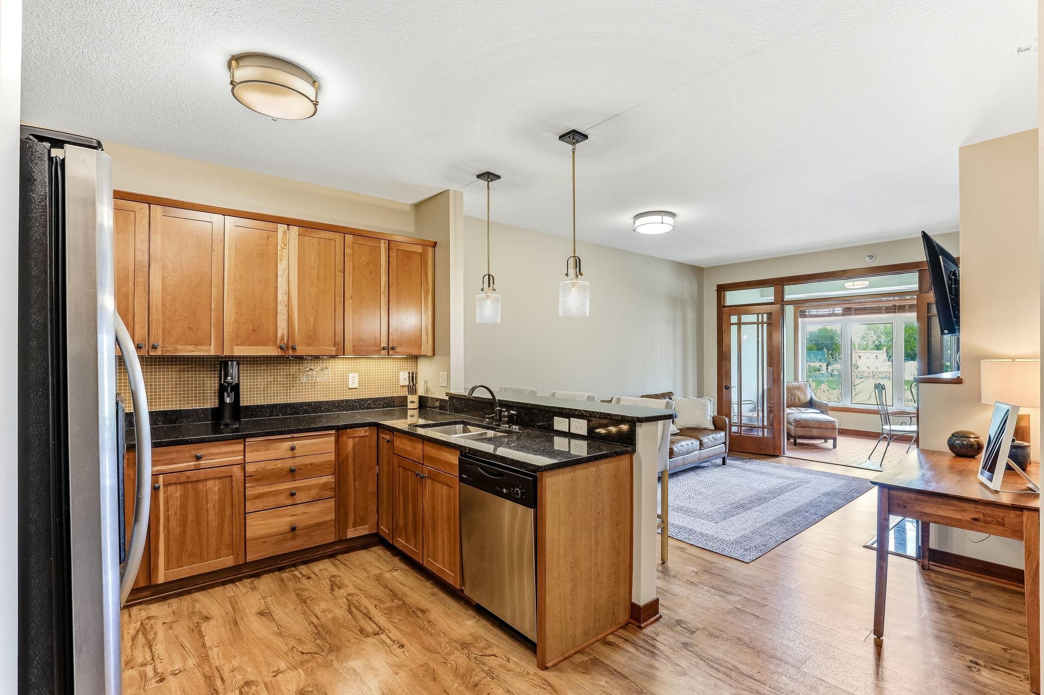 Spacious open floor plan with lots of natural light.
