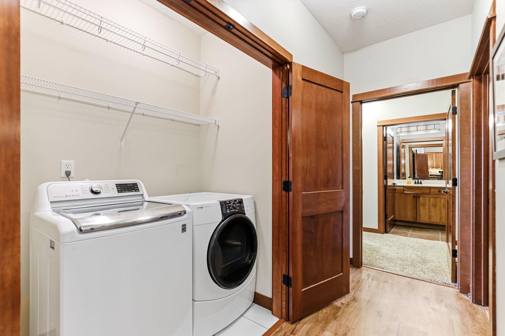 In unit full size washer/dryer!