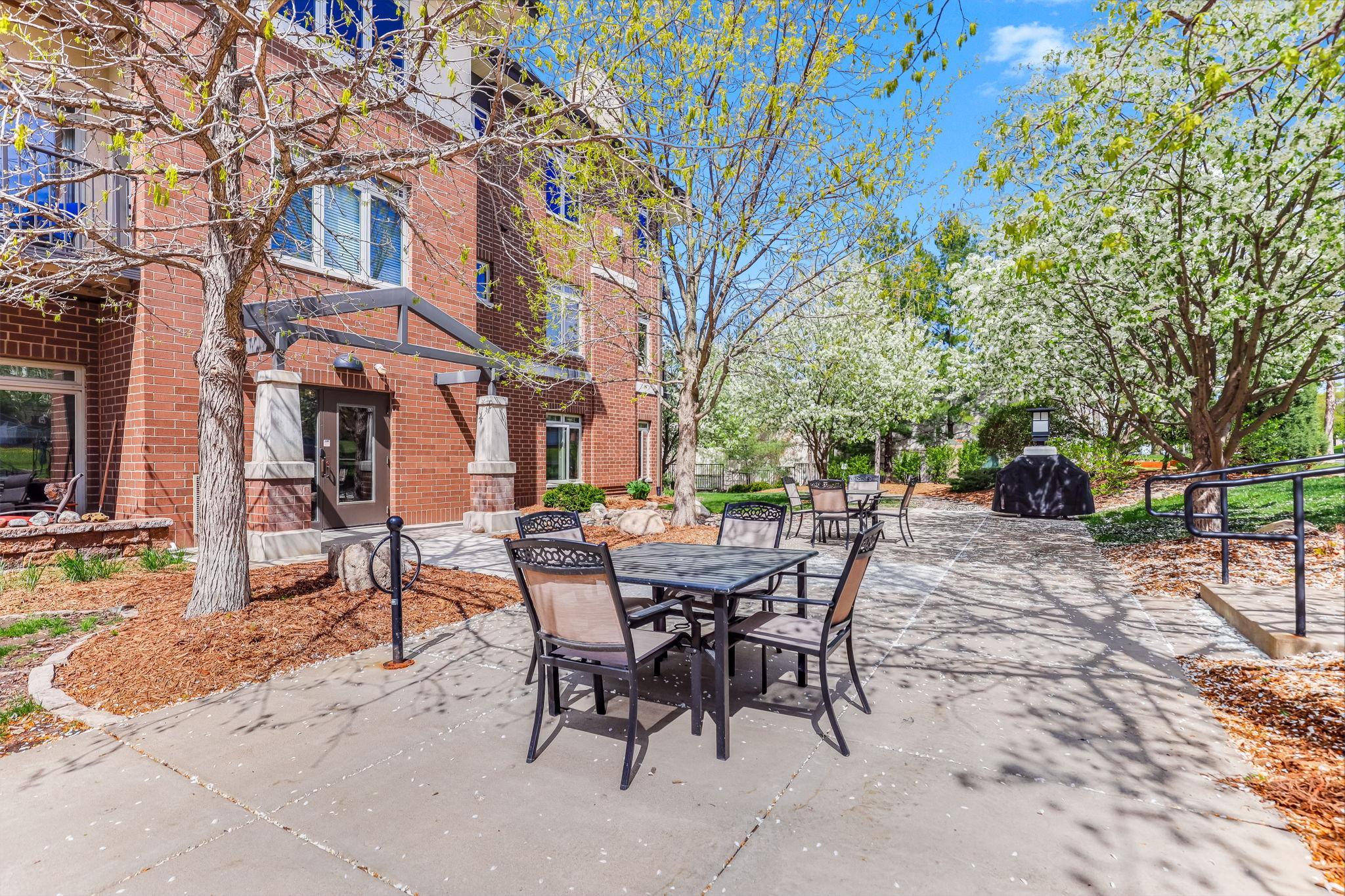 Beautiful outdoor spaces for grilling and relaxation.