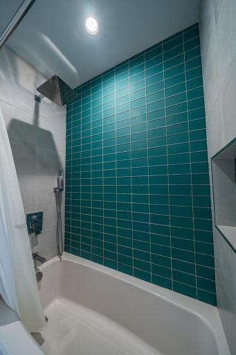 Custom tiled shower
