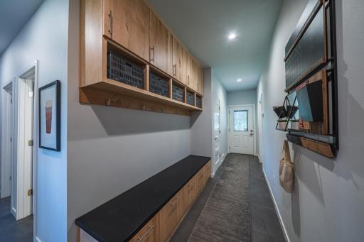 Mudroom off garage