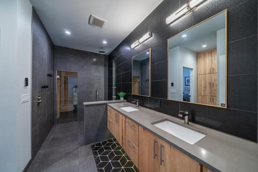 Primary Bath with Sauna