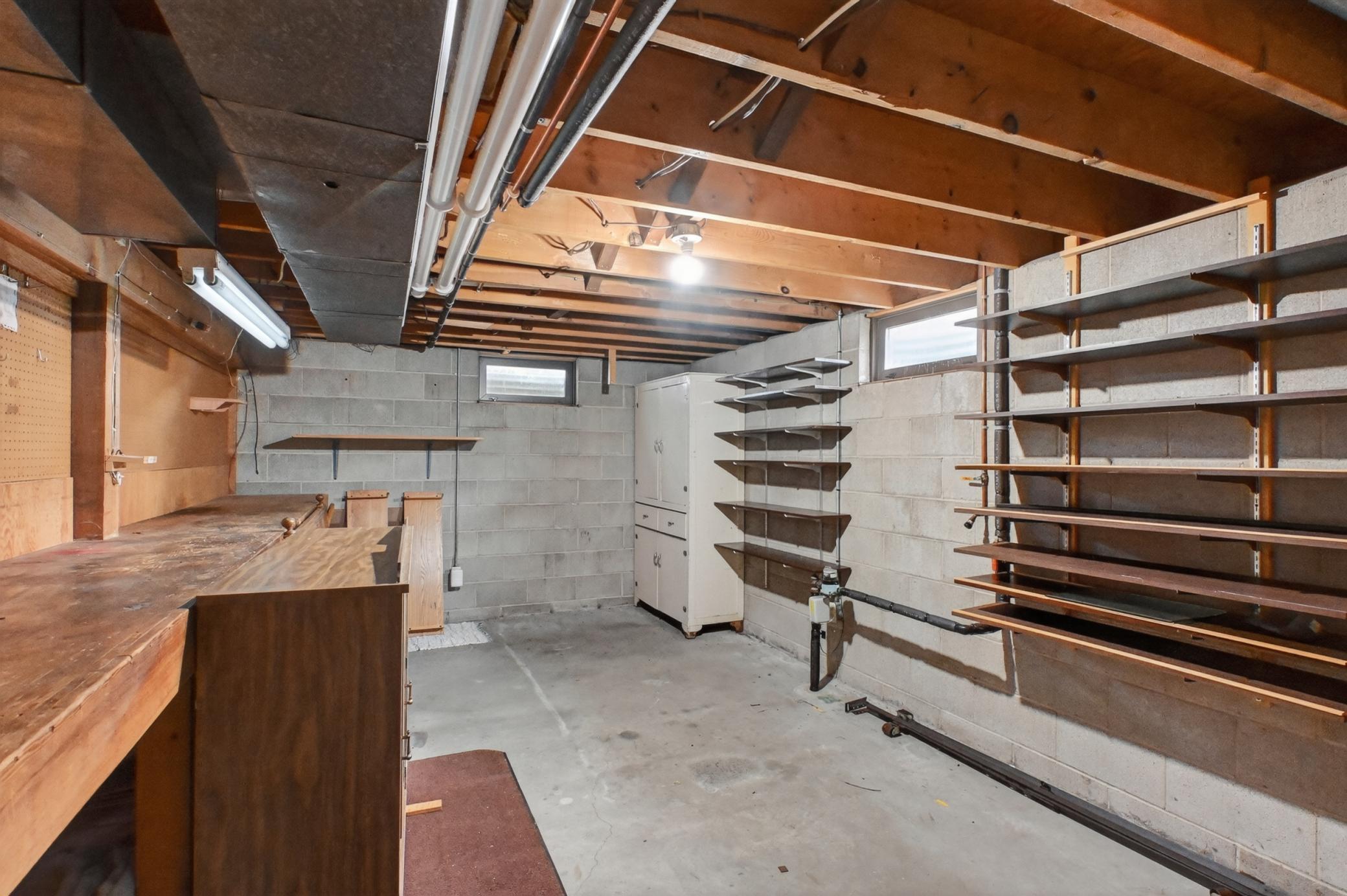 Lower Level work shop