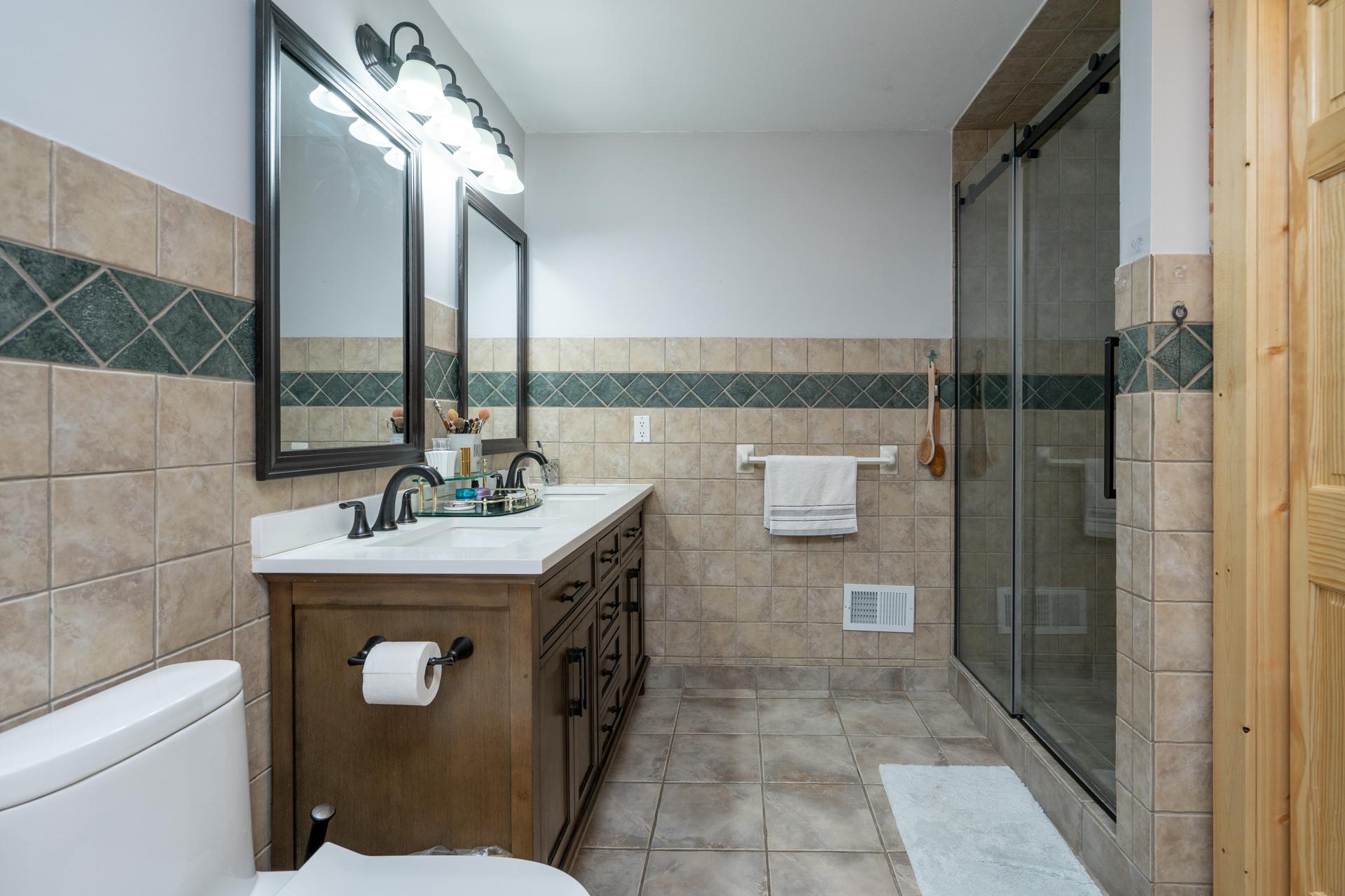 Master Bathroom is a 3/4 bath