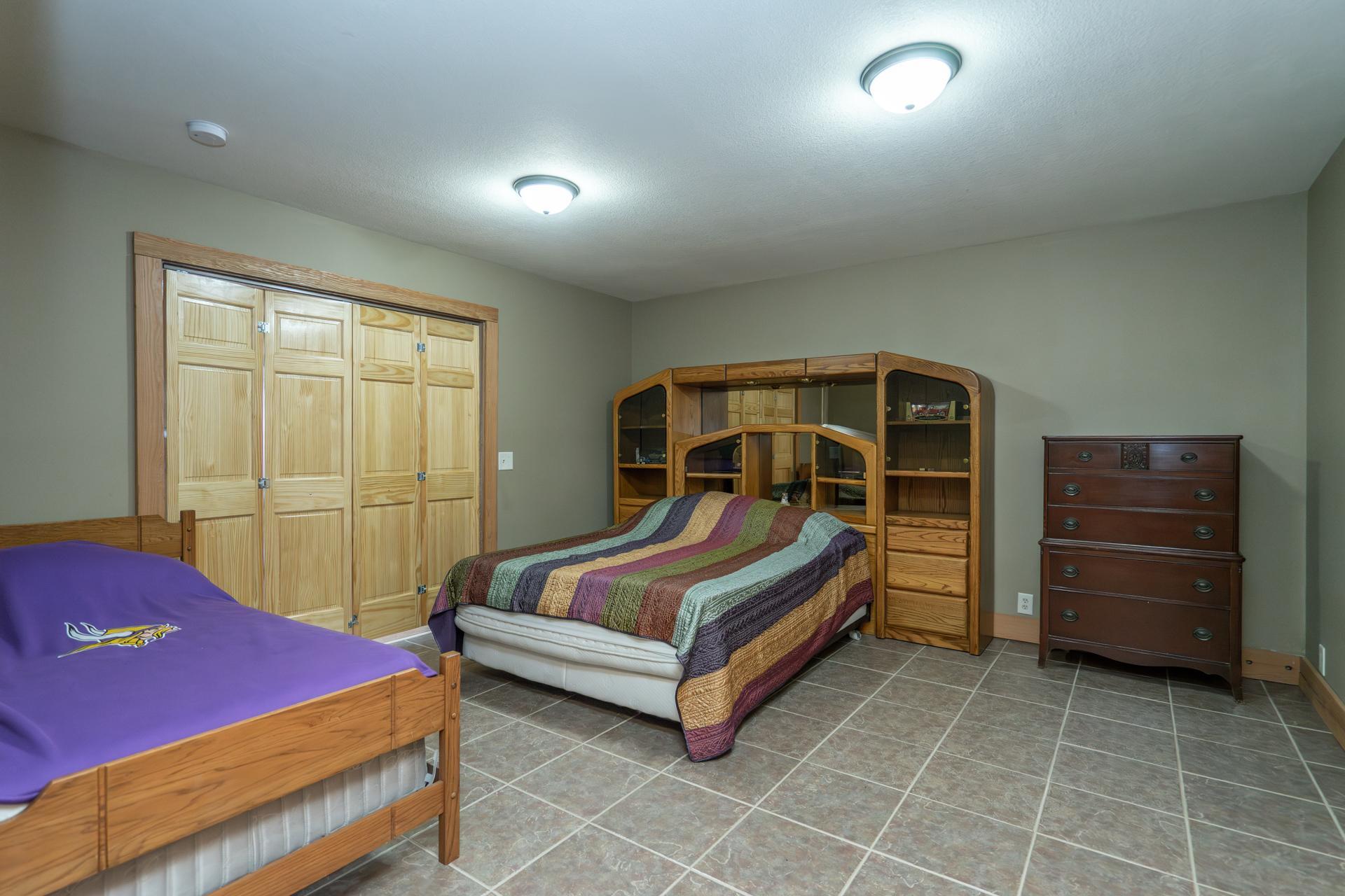 Lower level guest room