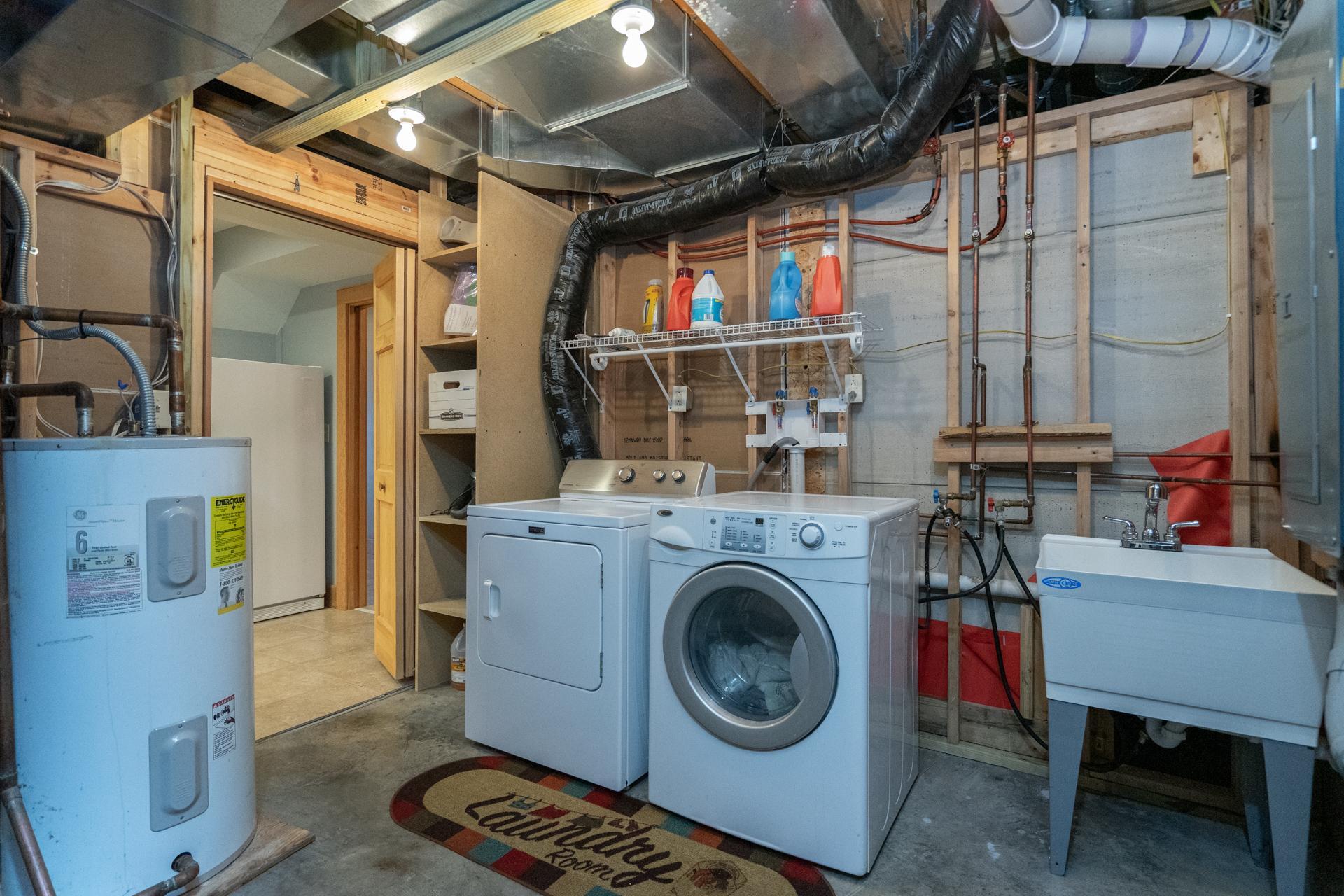2nd laundry location in lower level