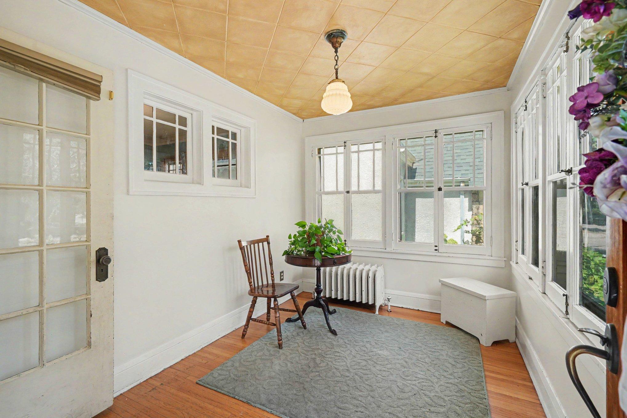 Character is what defines this home from the front porch