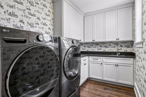 Conveniently located Upper Level Laundry