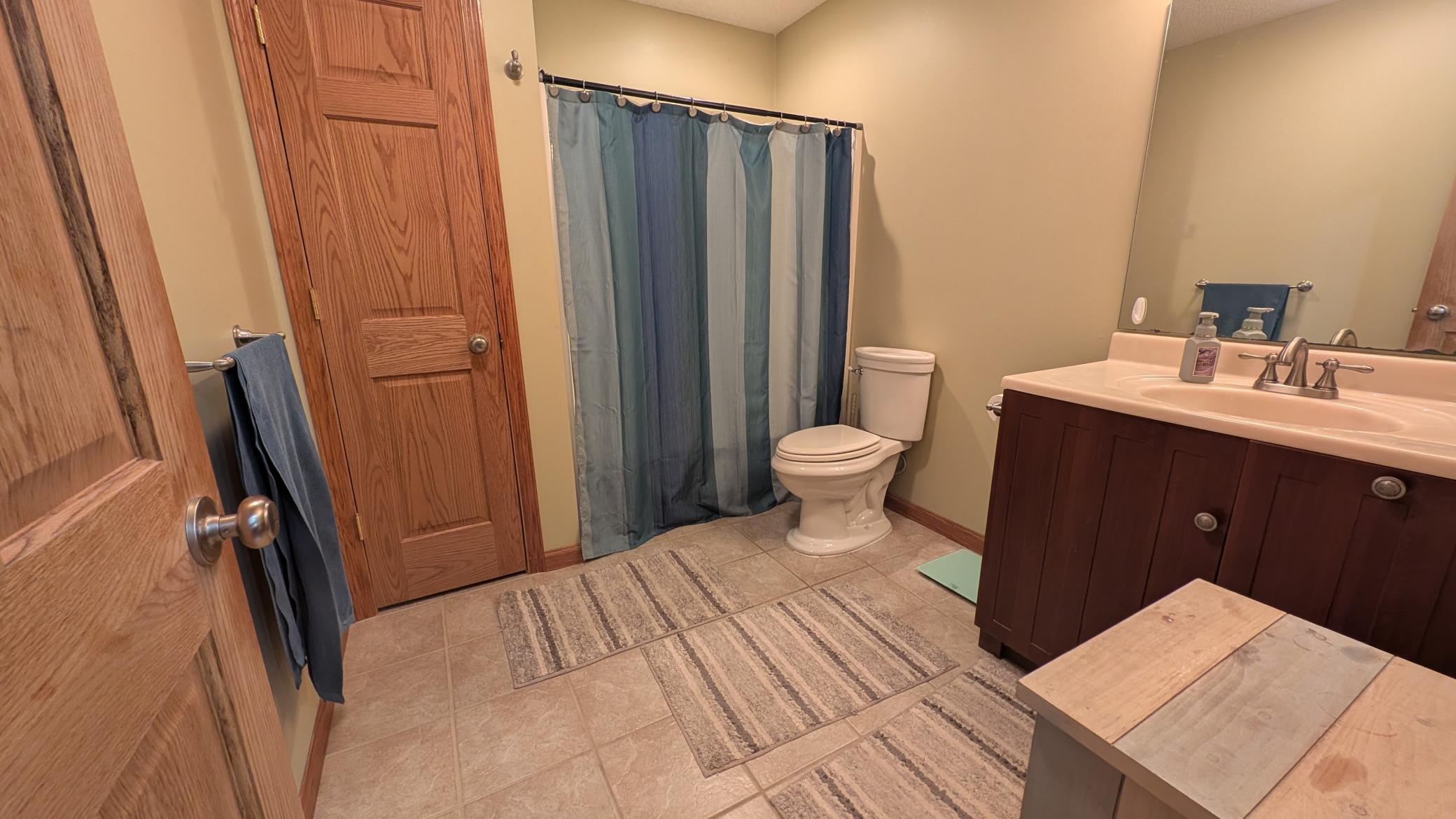 Lower level 3rd full bath.