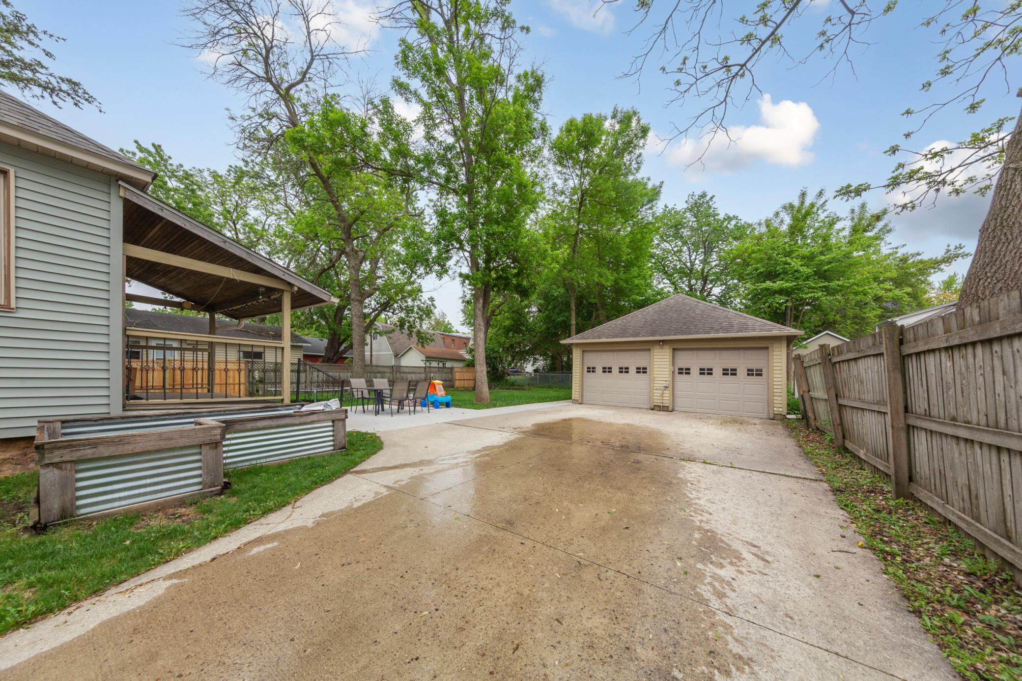 Concrete driveway