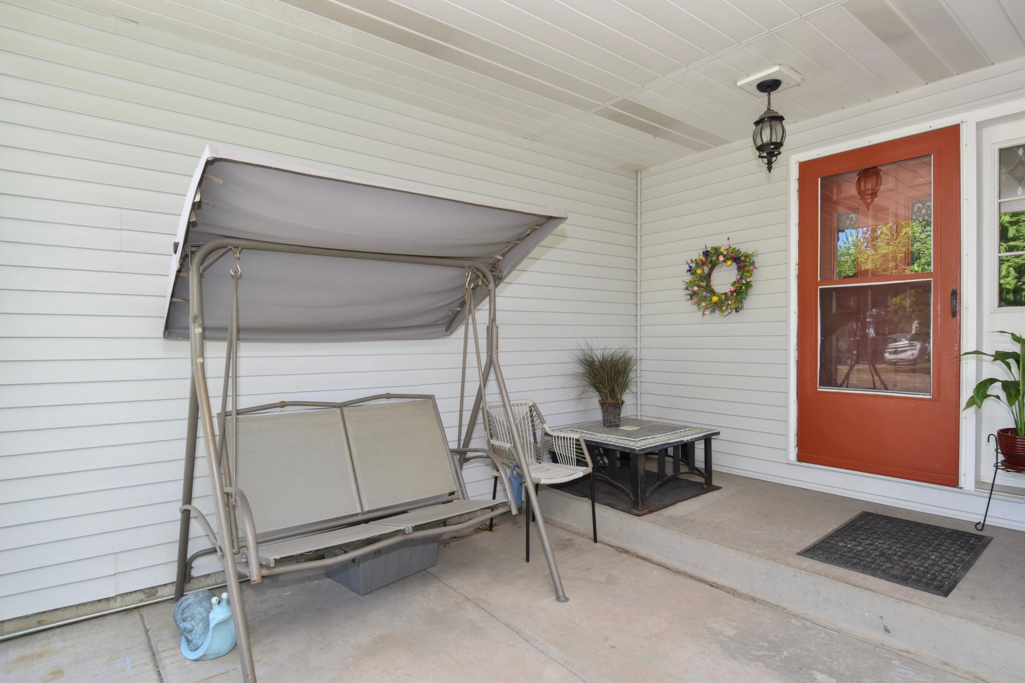 covered front entry